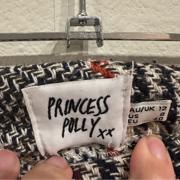 Princess Plaid Fringe Mini Skirt Size‎ 8 - Picture 2 of 3